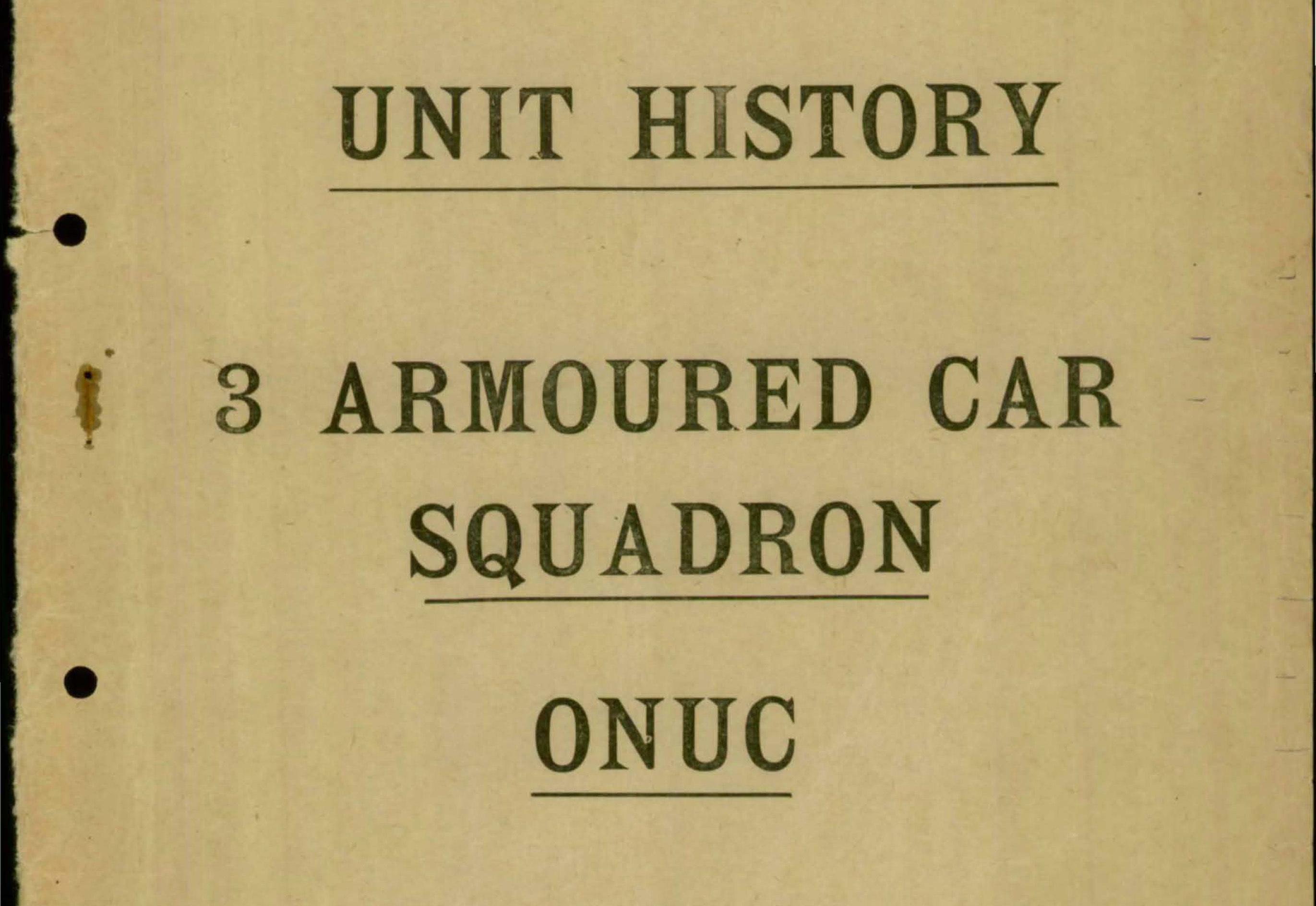 03 Armd Car Sqn Congo