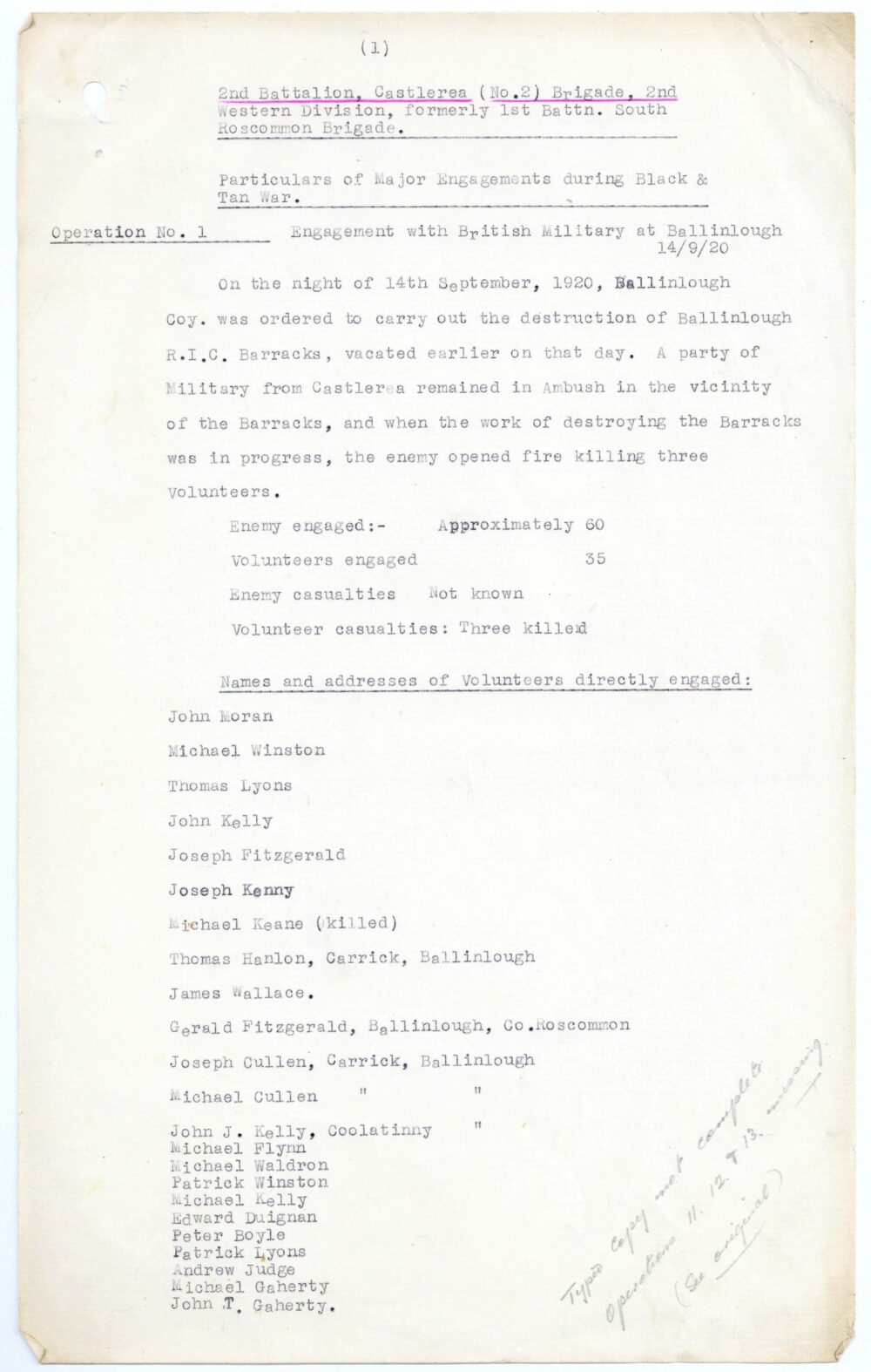 A25 1 Castlerea Brigade 2 Western Division pg 7