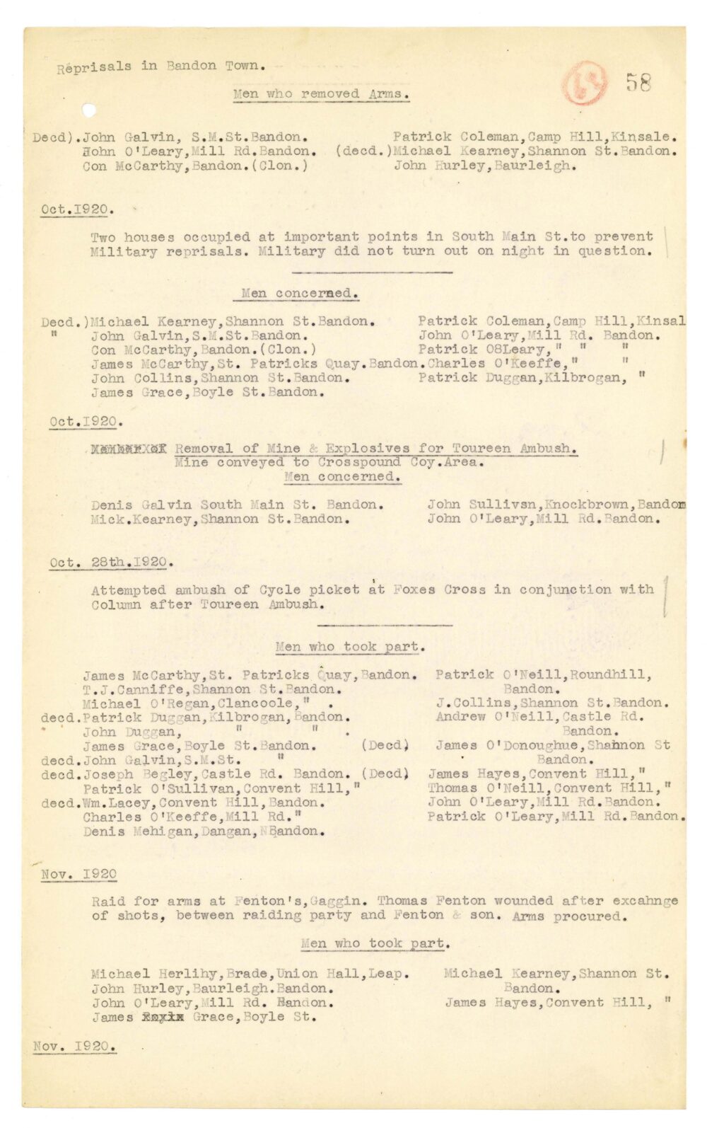 A3 1 1 Battalion 3 Cork Brigade Bandon jpg 70