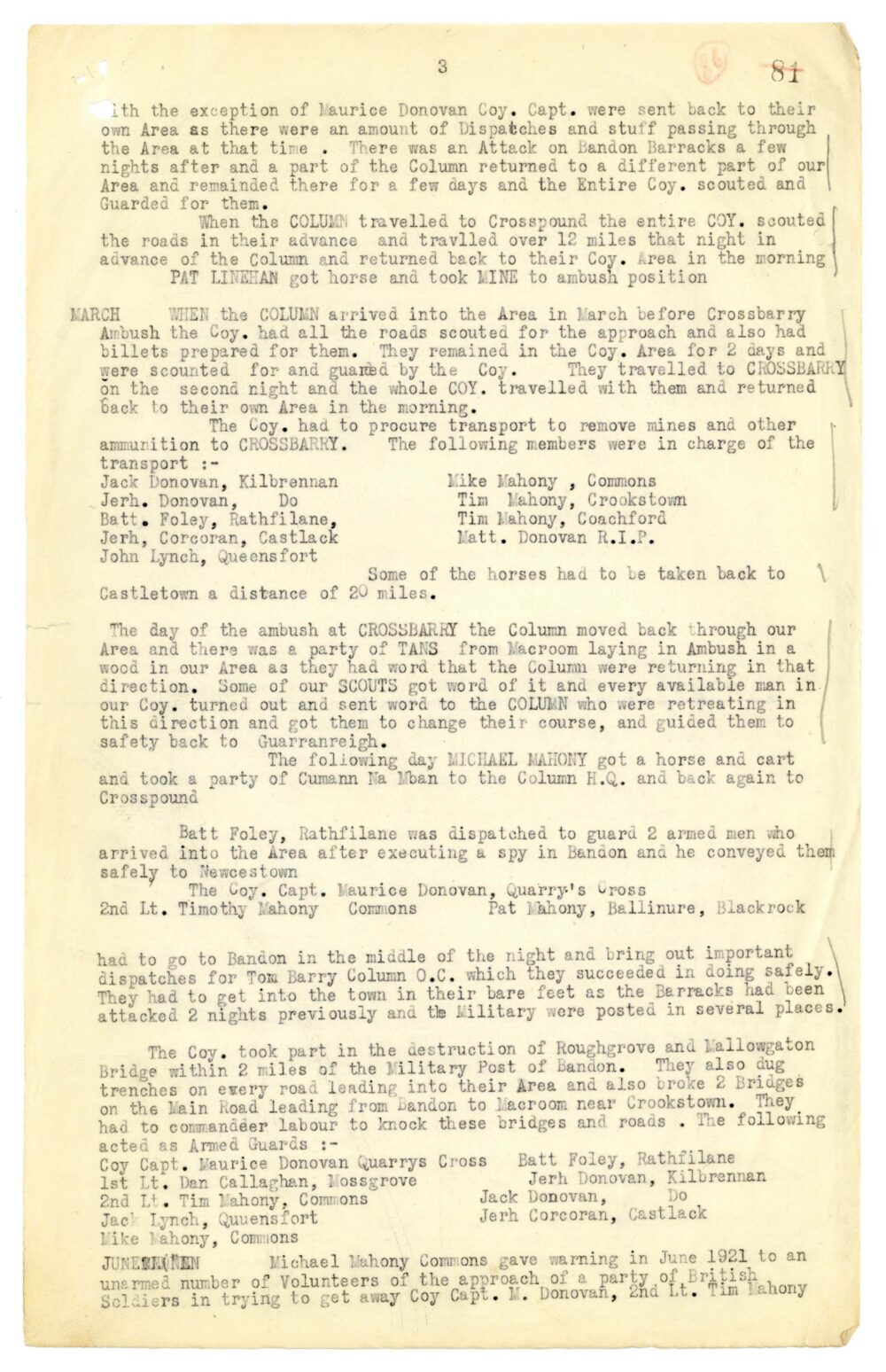 A3 1 1 Battalion 3 Cork Brigade Bandon jpg 98