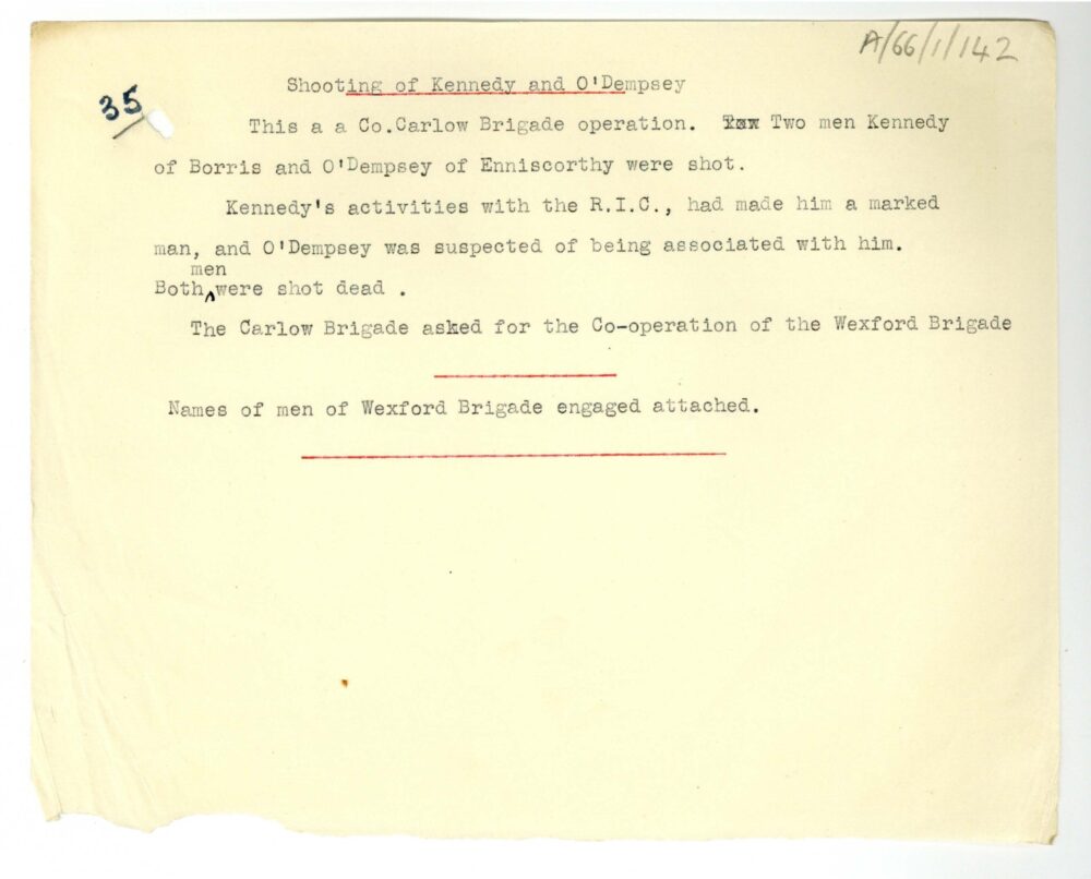 A66 1 North Wexford Brigade 142