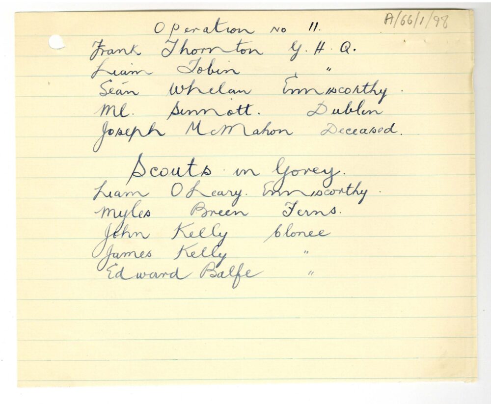 A66 1 North Wexford Brigade 99