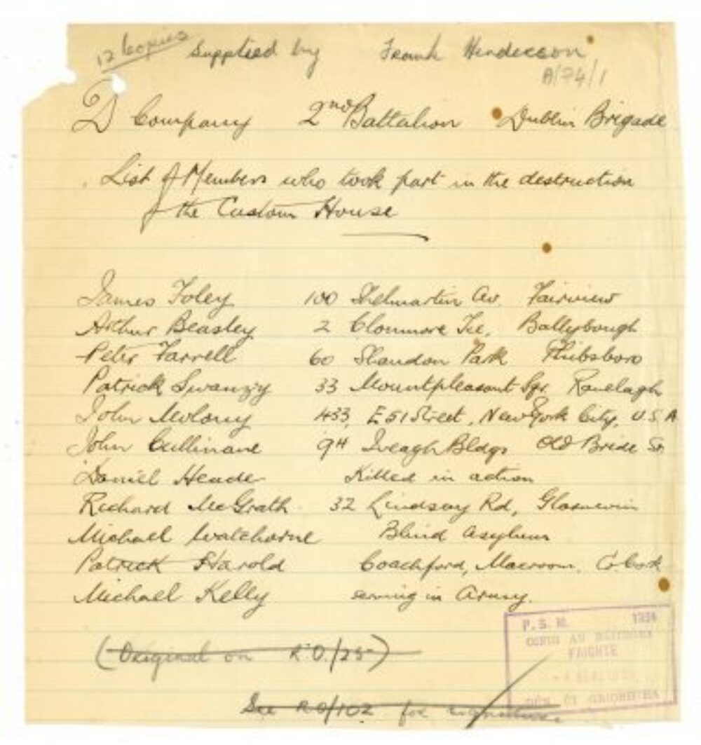 A74 2 Battalion Dublin Brigade 2