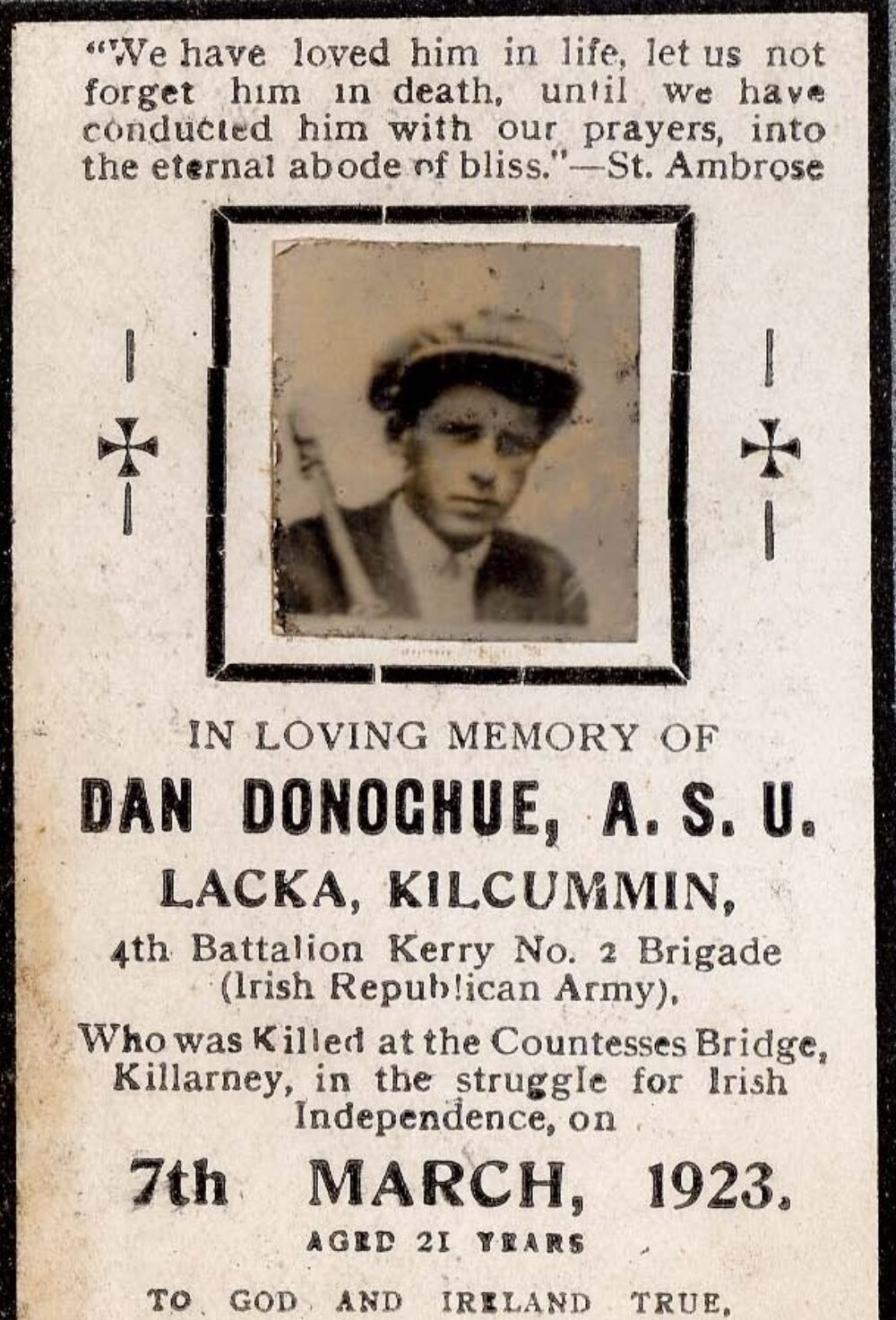 DP739 Donoghue memorial card