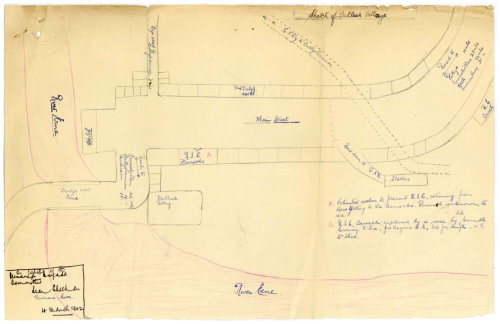 MA MSPC RO 593 Fermanagh Brigade Map Belleek