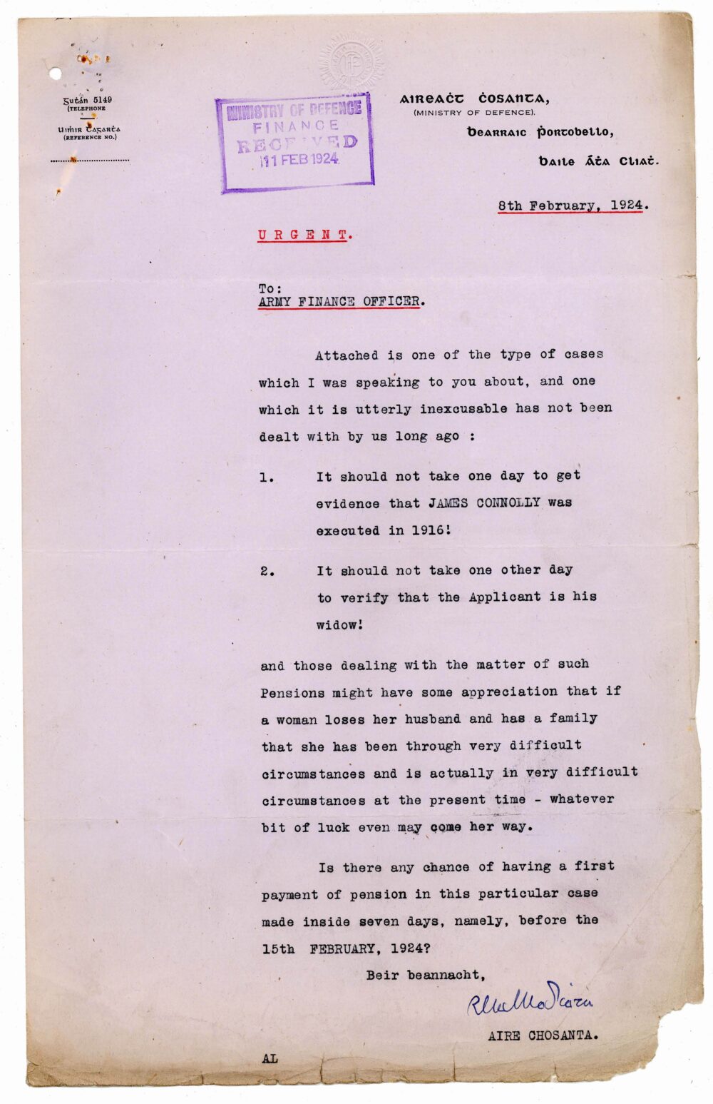 Extract from 1D178 James Connolly pg 15