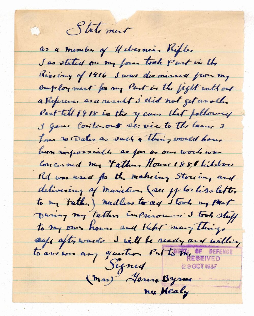 Extract from MSP34REF55038 TERESA BYRNE