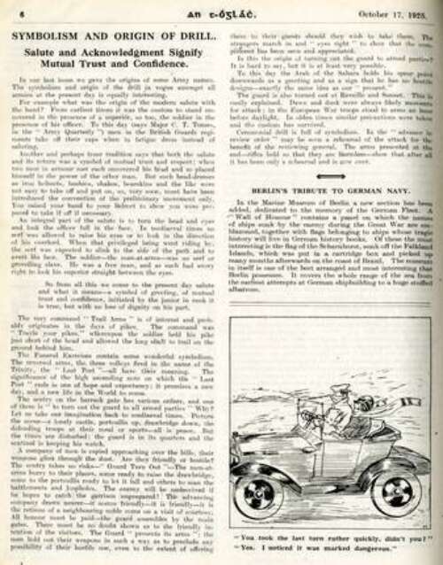 An tÓglach 17 October 1925