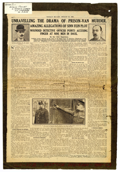 RO/603A Scottish Brigade – Newspaper Cuttings